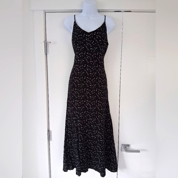 Saltwater LUXE/ Elegant Black & White Maxi Dress/ Side Zipper/ Size US L - Picture 2 of 16